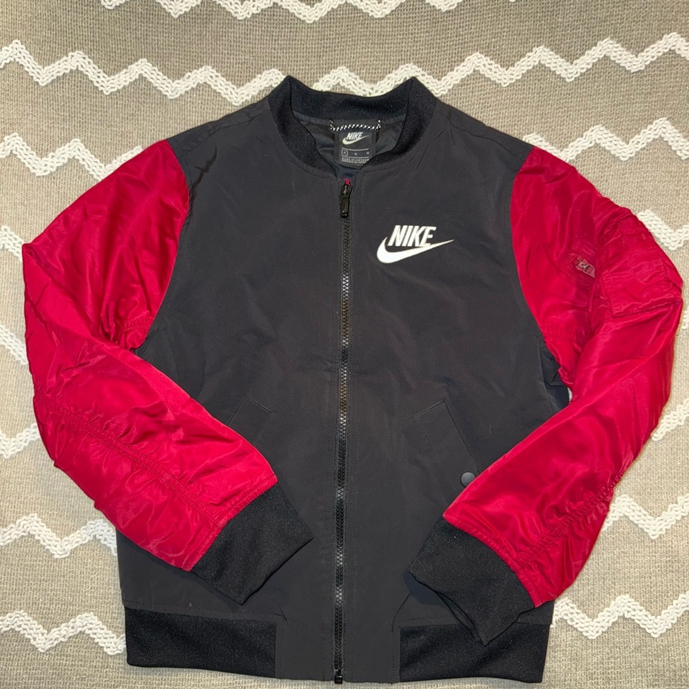 Nike‎ boys Black and red Bomber Jacket
